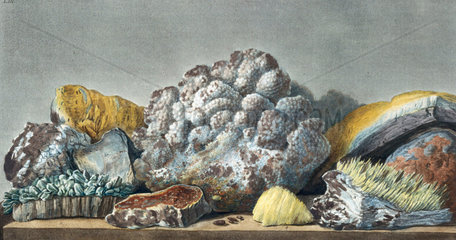 Volcanic matter from the Solfaterra  southern Italy  c 1770.