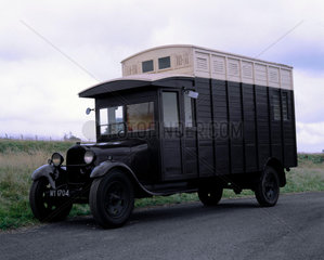'Model A' Ford with Curtes horse box body  1929.