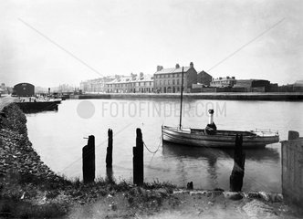 Small harbour in Scotland  c 1910.