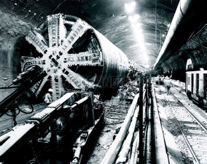 Boring Machine  Channel Tunnel  September 1990.