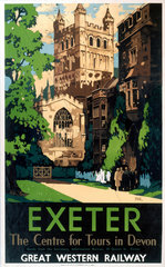 ‘Exeter’  GWR poster  1923-1947.