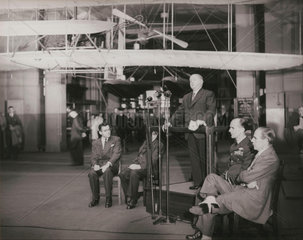 Ceremony marking the return of the Wright Flyer  Science Museum  1948.