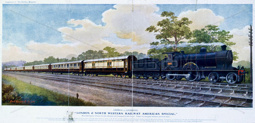 The American Special boat train  early 20th century.