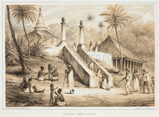 ‘Buddhist Temple  Ceylon’  1853.