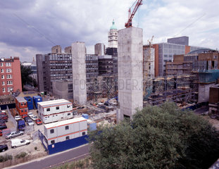 Construction of the Wellcome Wing  Science Museum  London  1998.