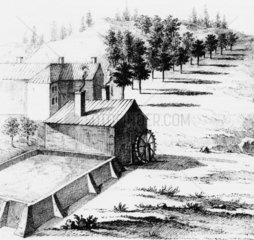 Water wheel  Pontypool  1753-1755.