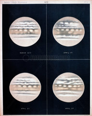 Four views of Jupiter  plate 2  1872.