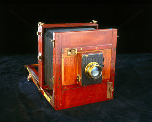 Gandolfi square bellows whole-plate tailboard camera  1930.