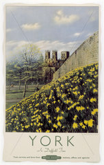 ‘York in Daffodil Time’  BR poster  1950.