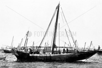 'Gunjo Built at Sur near Rasal Hadd. The Arab Type of Kotia’  1909.