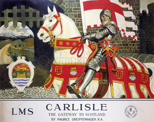 'Carlisle: The Gateway to Scotland'  LMS poster  1924.