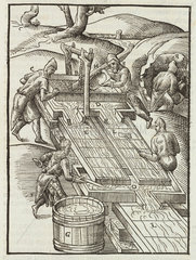 Gold washing  1580.