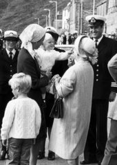 Zara Phillips tries to snatch the Queen Mother’s veil  August 1983.