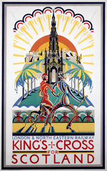 'King’s Cross for Scotland'  LNER poster  1923-1947.