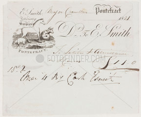 Veterinary bill  1821.