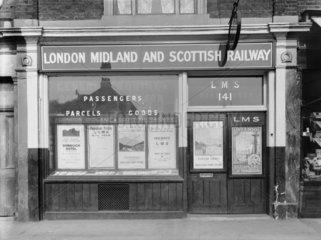 Railway office at 141 Mare Street  Hackney  London  1928.