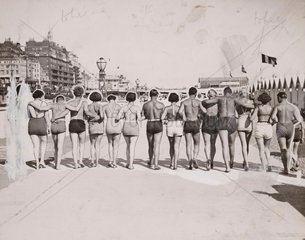 Sunbathing at Brighton  3 August 1935.