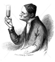 John Dalton  English chemist  c 1820s.