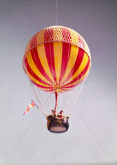 First manned (free flight) ascent of a hydrogen balloon  1st December  1783.