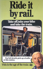 'Ride It by Rail’  BR poster  1982.