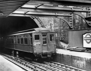Rotherhithe Underground Station  London  c 1950.