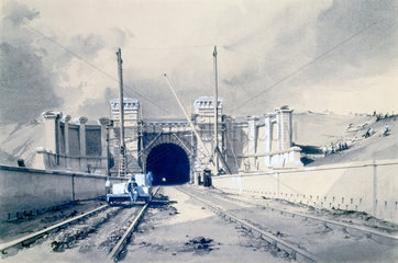 Primrose Hill Tunnel nearly completed  London  10 October 1837.