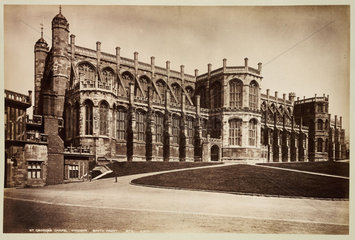 'St George's Chapel  Windsor  South Front'  c 1890.