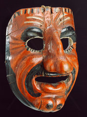 Wooden mask  German?  16th to 18th centuries.