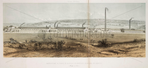Plate glass factory and chemical works  Floreffe  Belgium  1830-1860.