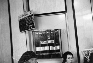 Cafe in Brick Lane  London  c 1966.