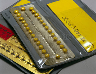 ‘Minovlar ED’ combined monophasic contraceptive pills  1970.