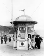 Enquiry Office on Llandudno seafront  Wales