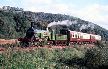 'Stirling Single' 4-2-2 steam locomotive No