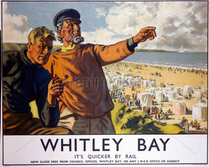 ‘Whitley Bay’  LNER poster  1923-1947.