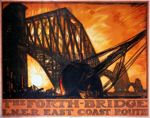 'The Forth Bridge'  LNER poster  1923-1947.