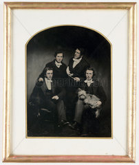 Reverend Errington and curates  c 1854.