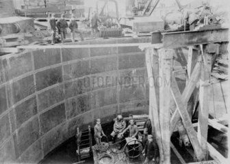 Constructing the Blackwall Tunnel  London  9 March 1895.
