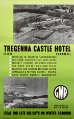 ‘Tregenna Castle Hotel’  GWR poster  1923-1947.