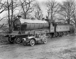 Caledonian Railway steam locomotive  early 20th century.