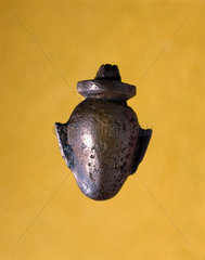Ancient Egyptian amulet  heart-shaped stone  4000-30 BC.