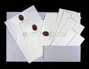 Royal Train stationery. The notepaper and