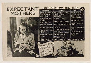 ‘Expectant mothers’  public health poster  1948.