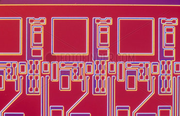 Silicon wafer  light micrograph  1990s.