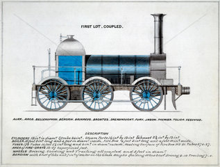 'First Lot Coupled'  steam locomotive  1857.