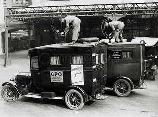 GPO Wireless Investigation Service dectector vans  c 1920.