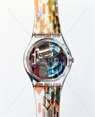 Swatch 'Access' quartz wristwatch with analogue display  1997.