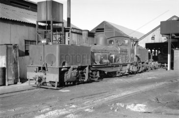Garratt locomotive at Humewood Road  South Africa  1968.