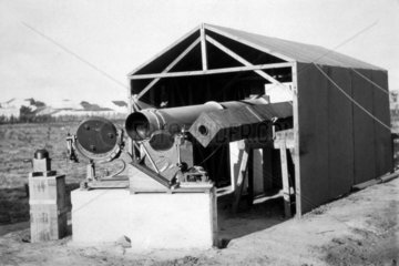 Telescope used to observe a total solar eclipse  Sobral  Brazil  1919.