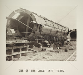 'One Of The Great 12-Ft. Tubes'  1885.