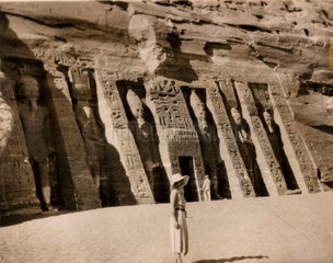 View of Abu Simbel  Nubia  13 January 1936.